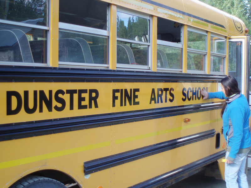 Dunster students crack books in canvas tents