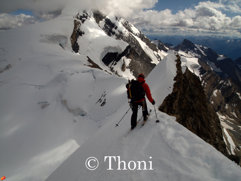 First Mt Robson Ski Descent of its kind!