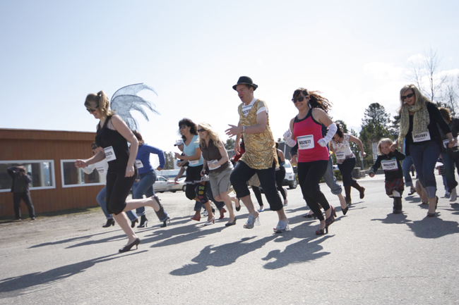 The Robson Valley’s first High-Heel-a-thon races