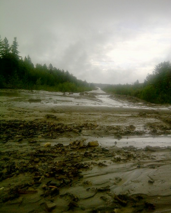 Highway 16 flooding – update 5:45pm