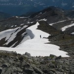 Ian Woolsey and Barb Janzen Walking above Blueberry