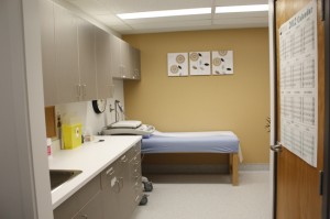 Valemount Clinic renovations patient room