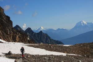 The above photo shows a view of Mt. Robson from the area around Mount Pierre Elliot Trudeau and Mount Arthur Meighen west of Valemount. A proposed year-round glacier ski and sightseeing resort is proposed for the Premier Range.