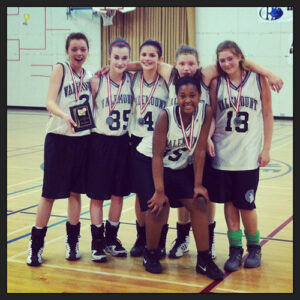 Valemount grade 8 basketball team