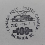 McBride Post Office's Cancellation Stamp