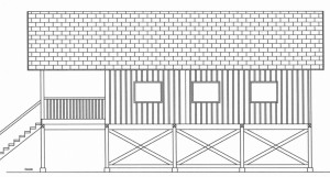 A sketch of the proposed Clemina Creek shelter near Valemount.