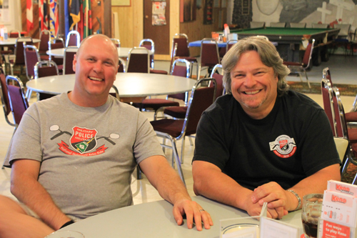 2013 Military Police National Motorcycle Relay Ride members stop in Valemount, BC