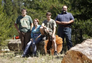 The Kozakiewicz family: parents Peter and Marzena, and sons Paul and Lukas.