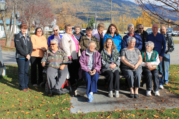 Bench dedication at Beaverview Lodge