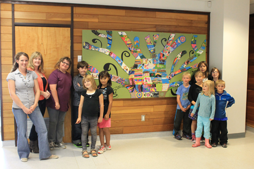 Valemount Clinic presented with mural from local students