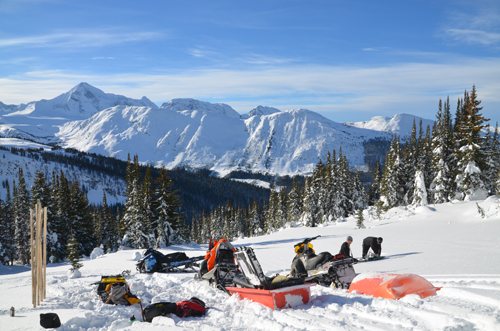 clemina, varda, snow mobile, avalanche, avalanche testing, avalanche technology