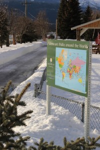 Valemount Walks around the World, walk, path, active, map