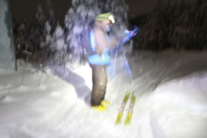 night skiing, 5 mile, 5 mile skiing, skiing, valemount at night, valemount lights