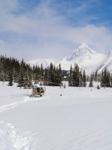 helicopter, heliskiing, snow, winter