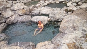 Mike Sato is a builder of hot springs that are more natural and less expensive than the type at Radium and Banff. Photo submitted. 