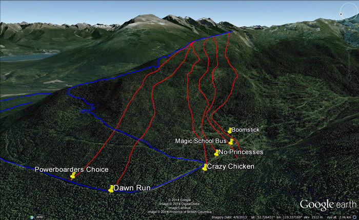 New names for Crystal Ridge snowmobile-assisted ski runs