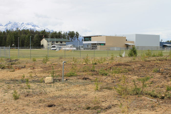 Valemount Secondary school garden location