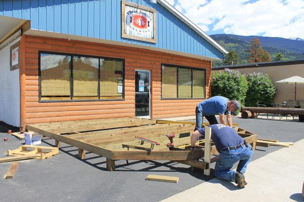 Brewery patio new downtown feature