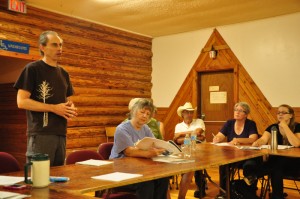 Dunster Community Assoc. Meeting UNBC speaker (2)