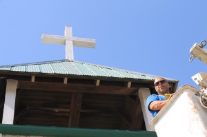 St. Patrick's catholic church mcbride bell tower painting (3)