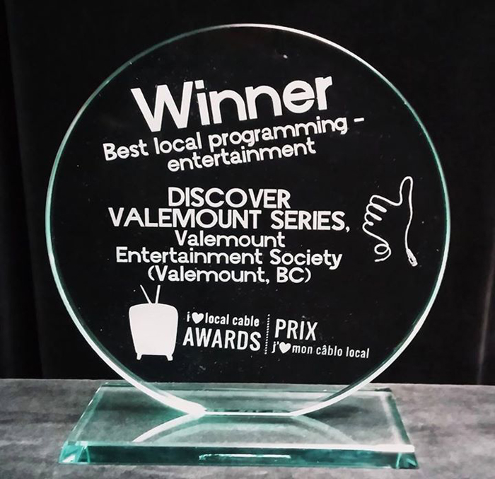 Valemount TV accepts national award in Banff