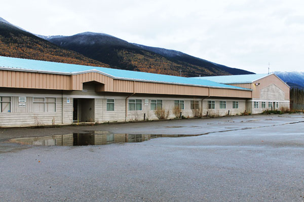 The old forestry building now belonging to the Village of McBride for their public works dept.