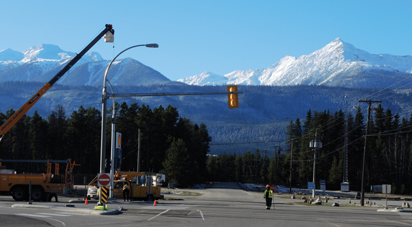 First traffic lights & new infrastructure