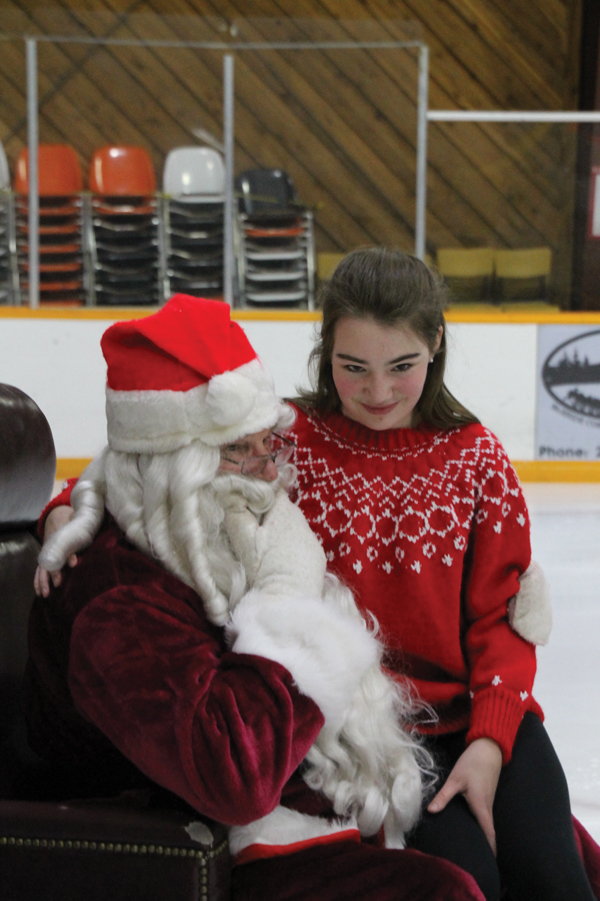 A holiday skating event