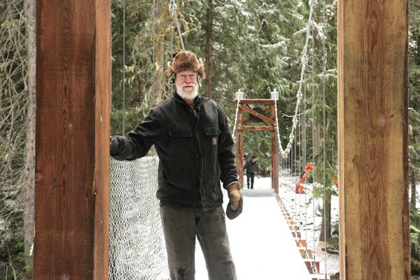 Swift Creek suspension bridge nearly done: Grants secured for phase 1 bike trails