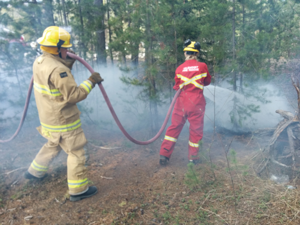 Youth get a lesson after starting grass fire