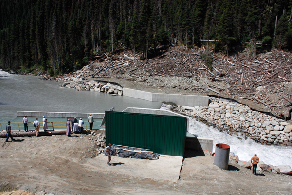 Castle Mountain hydro-electric opens: could provide back-up power for McBride