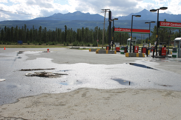 Fuel spill creates a stink