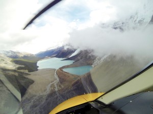 Berg Lake Mt Robson paddleboarding helicopter