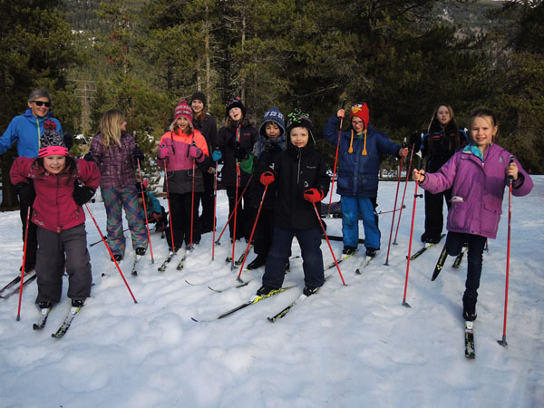 Kids cross-country ski thanks to program