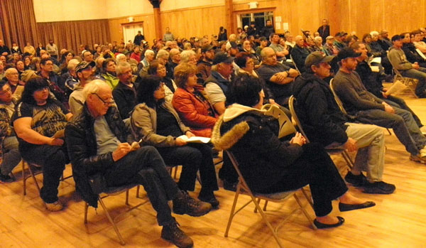 around 170 people showed up to the public hearing on the proposed silica plant.