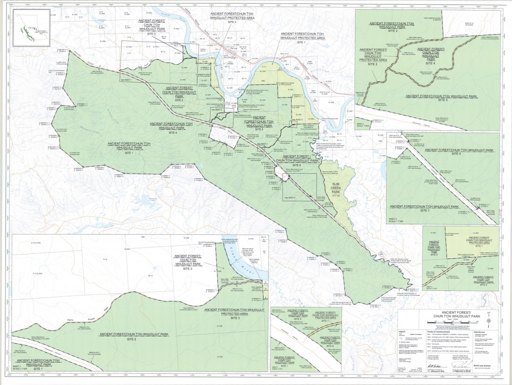 Ancient Forest Dome Creek Robson Valley map BC