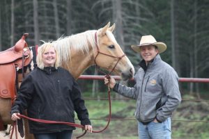 Photo submitted: Martina Wall got a surprise gift during a Parelli horse training course.