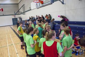 The entire squad stops for water and a quick breath, as everyone prepares for a three on two drill, designed in favour of the offense.