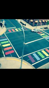 Photo: Supplied This is the rainbow crosswalk seen in Kelowna.