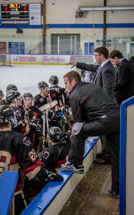 Local hockey coach enjoying the ride