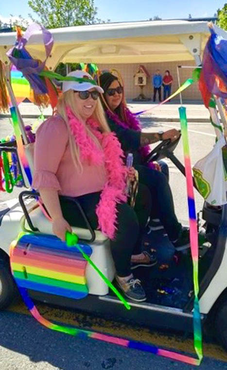 First ever pride float at Valemountain Days