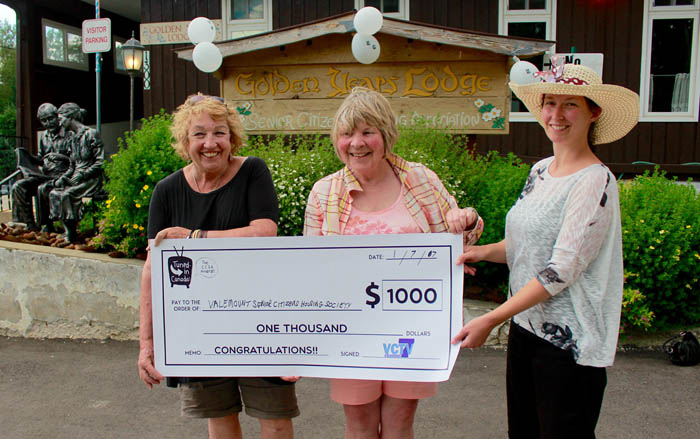 VCTV gives $1,000 to local non-profit