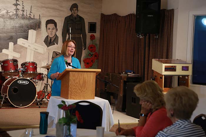 Valemount Legion breakfasts with Shirley Bond