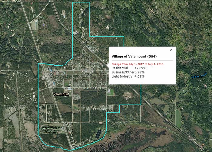 Assessed property values go skyward in Valemount