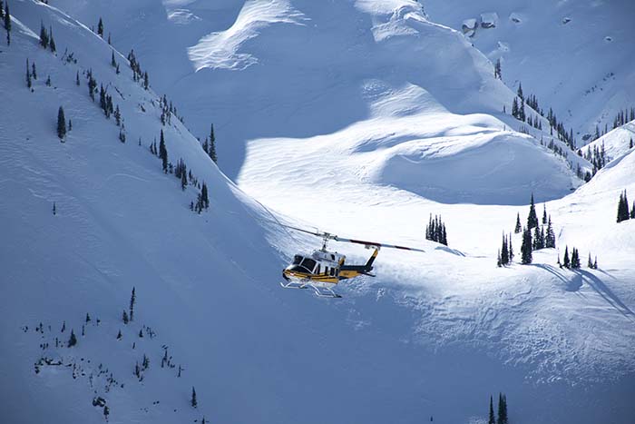 All safe in heli-skiing crash