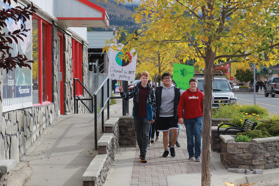 Robson Valley students strike for the climate