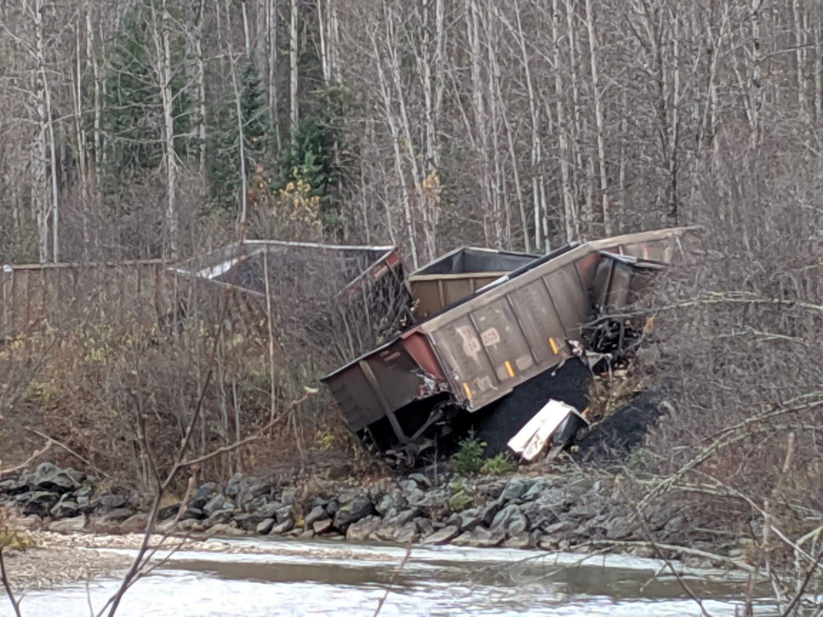 18 train cars derail west of McBride