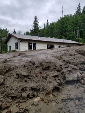 Mudslide in McBride prompts evacuation of at least five households