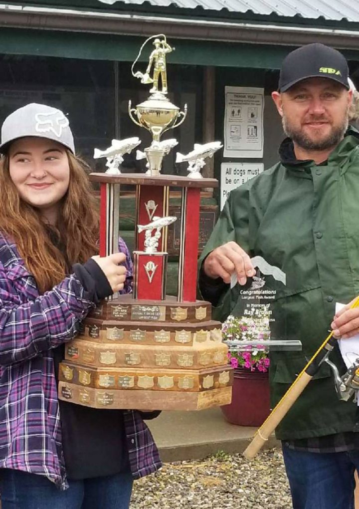 Maddisyn Smith wins big  at  Valemount  Fishing Derby