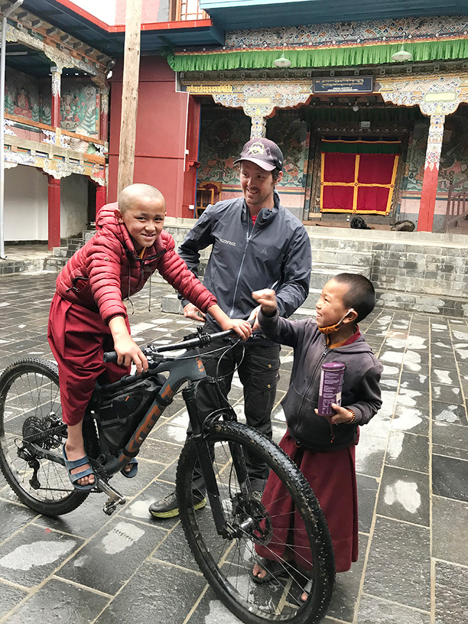 Mountain bike champ finds a home with Buddhist monks